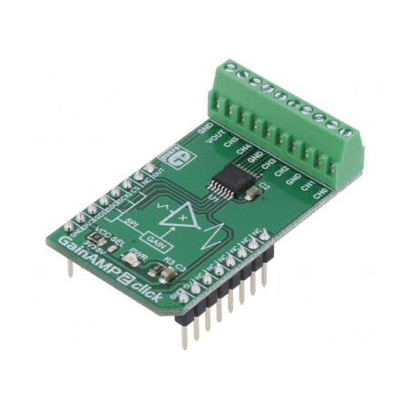 GAINAMP 2 CLICK Amplificator Analogic SPI MCP6S26 mikroBUS | Electronic-mag.ro | Componente Electronice