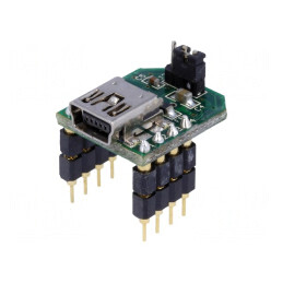 Modul: USB | UART | şiruri pini,USB B mini | -40÷85°C | 5VDC | UB232R