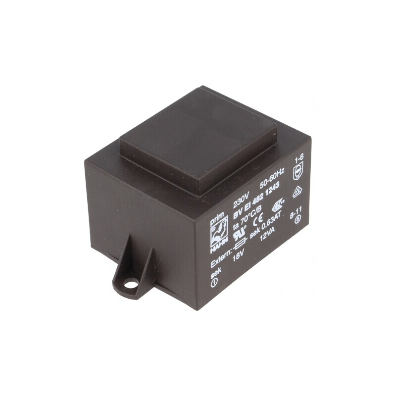 Transformator încapsulat 12VA 230VAC 18V 667mA PCB | Electronic-mag.ro | Componente Electronice Transformator încapsulat 12VA 230VAC 18V 667mA PCB | Electronic-mag.ro | Componente Electronice