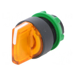 Comutator rotativ 22mm LED portocaliu IP66 | Electronic-mag.ro | Componente Electronice