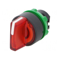 Comutator Rotativ 22mm cu LED Roșu IP66 | Electronic-mag.ro | Componente Electronice