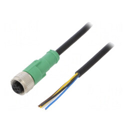 Cablu de conectare M12 5 pini 10m PVC 60VAC 4A | Electronic-mag.ro | Componente Electronice