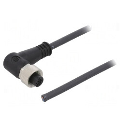 Cablu de Conectare M12 4PIN Unghi 10m 250VAC 4A | Electronic-mag.ro | Componente Electronice