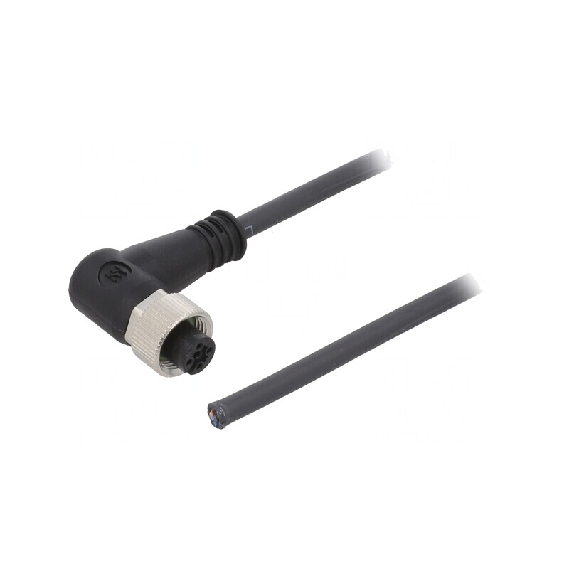 Cablu de Conectare M12 4PIN Unghi 10m 250VAC 4A | Electronic-mag.ro | Componente Electronice