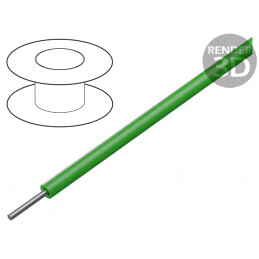 Cablu HookUp Wire Cu 22AWG PVC Verde 30,5m | Electronic-mag.ro | Componente Electronice
