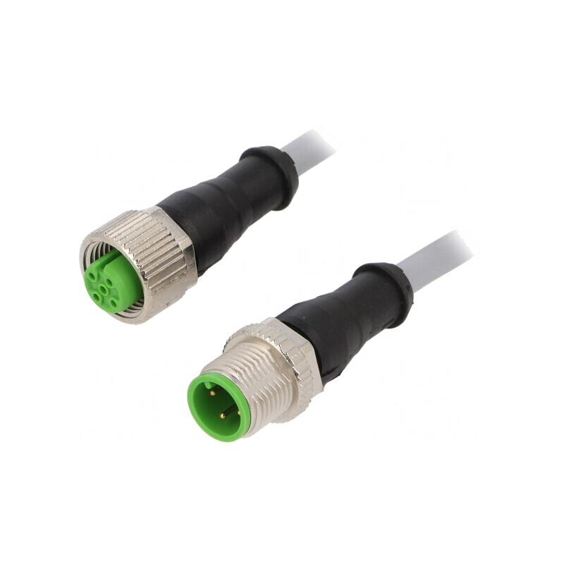 Cablu de Conectare M12 4 PIN 2m 30VAC 4A IP67 | Electronic-mag.ro | Componente Electronice
