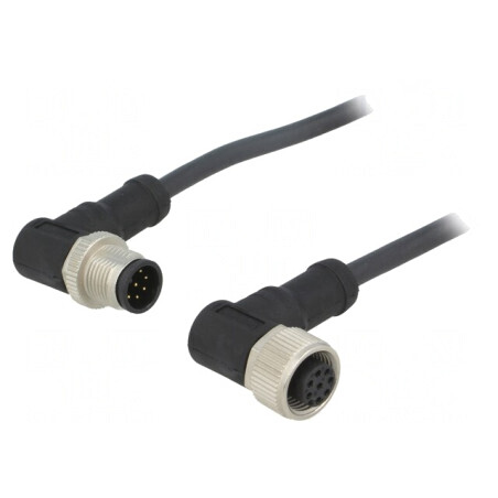 Cablu Senzori Automatizări M12 8Pini 1m | Electronic-mag.ro | Componente Electronice