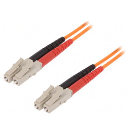 Patch cord fibră OM1 LC/UPC 2m LSZH | Electronic-mag.ro | Componente Electronice