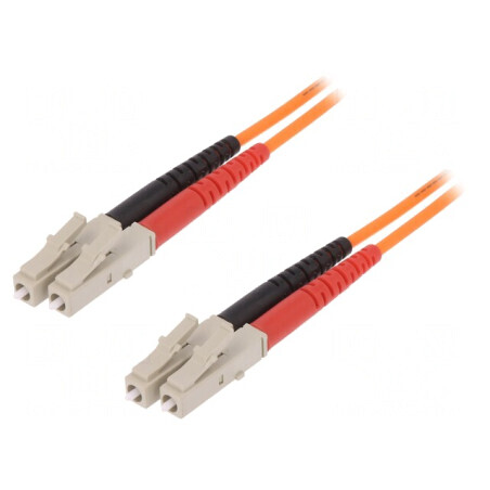 Patch cord fibră OM1 LC/UPC 2m LSZH | Electronic-mag.ro | Componente Electronice