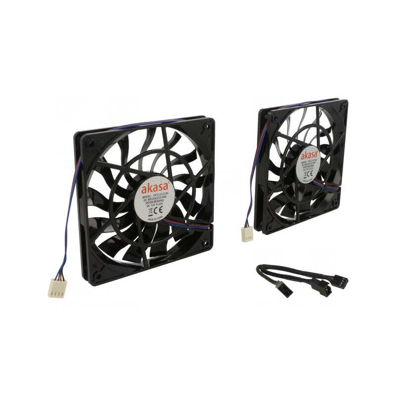 Ventilator axial 12V 120x120x15mm negru | Electronic-mag.ro | Componente Electronice