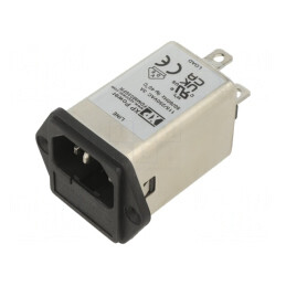 Conector Alimentare AC Soclu Tată 3A 250VAC IEC 60320 2,5mH | Electronic-mag.ro | Componente Electronice