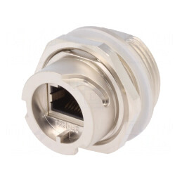 Adaptor | PIN: 8 | Cat: 5e | ecranat | Dispunere: 8p8c | IP67 | 17-101754