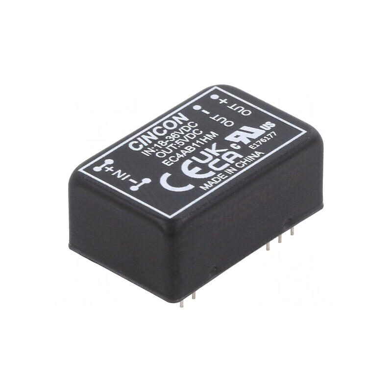 Convertor DC-DC 18-36V la 5V 1000mA THT EC4AB11HM | Electronic-mag.ro | Componente Electronice Convertor DC-DC 18-36V la 5V 1000mA THT EC4AB11HM | Electronic-mag.ro | Componente Electronice