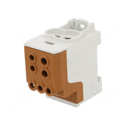 Bloc de distribuție 16mm²/35mm²/70mm² piste 1 | Electronic-mag.ro | Componente Electronice