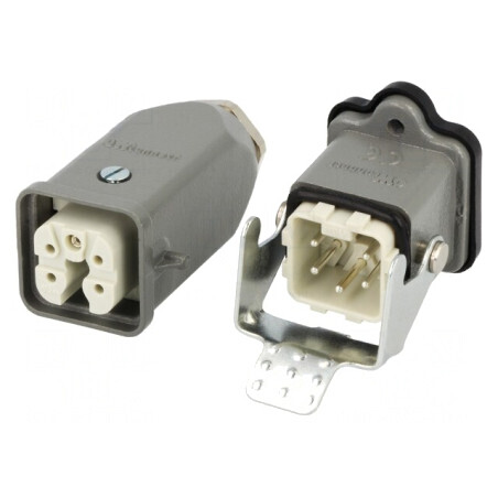 Conector HDC Tată-Mamă 5 4 Pin 3A Drept | Electronic-mag.ro | Componente Electronice