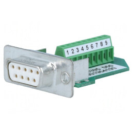 Mufă Mamă D-Sub 9 pini pe Cablu cu Șurub | Electronic-mag.ro | Componente Electronice