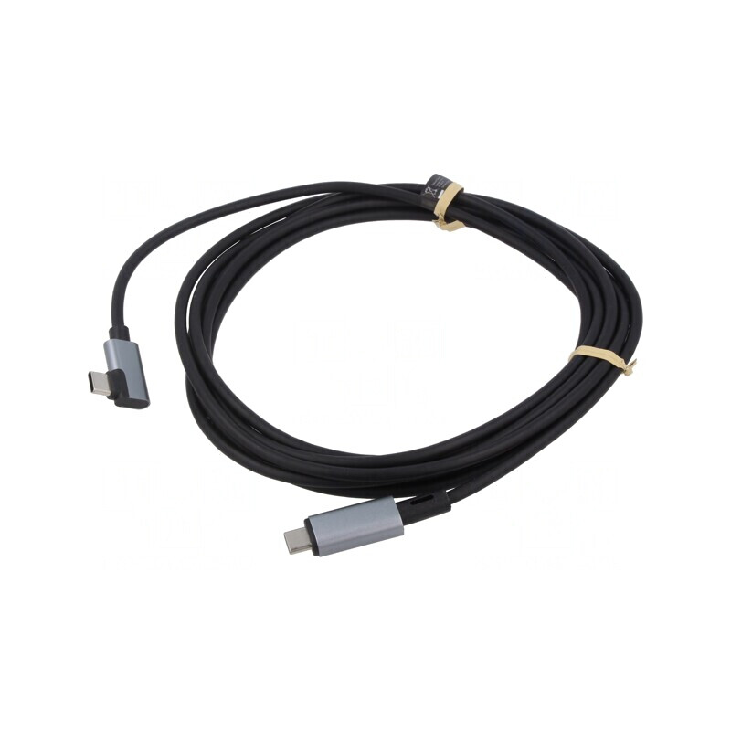 Cablu USB 2.0 USB-C Unghi 3m Negru 100W | Electronic-mag.ro | Componente Electronice Cablu USB 2.0 USB-C Unghi 3m Negru 100W | Electronic-mag.ro | Componente Electronice