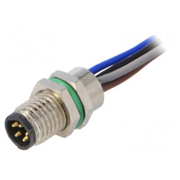 Conector M8 Tată 5PIN Montare Panou | Electronic-mag.ro | Componente Electronice
