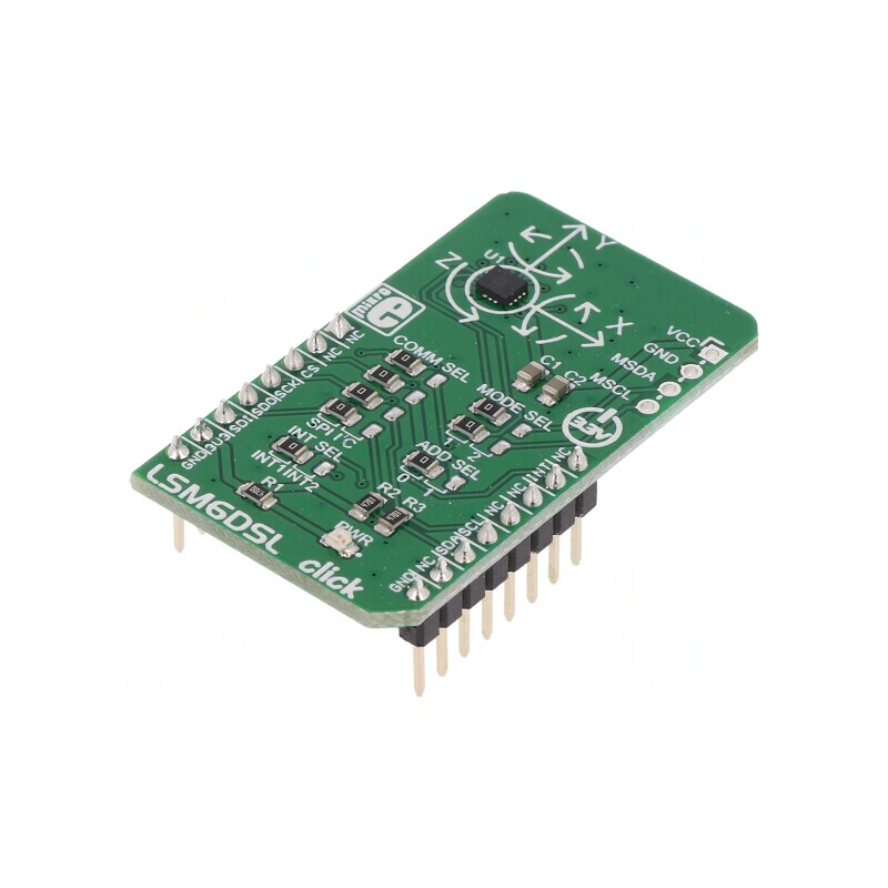 LSM6DSL CLICK Accelerometru și Giroscop I2C/SPI 3,3VDC | Electronic-mag.ro | Componente Electronice