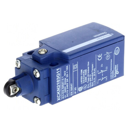 Limitator cursă rolă transversală plastic Ø11mm | Electronic-mag.ro | Componente Electronice