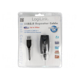 Repeater USB 3.0 5m Negru | Electronic-mag.ro | Componente Electronice