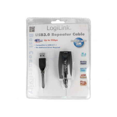 Repeater USB 3.0 5m Negru | Electronic-mag.ro | Componente Electronice