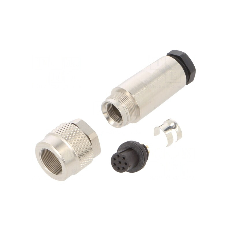 Conector M9 Mufă Mamă Aurit IP67 125V 8 PIN Pe Cablu | Electronic-mag.ro | Componente Electronice Conector M9 Mufă Mamă Aurit IP67 125V 8 PIN Pe Cablu | Electronic-mag.ro | Componente Electronice