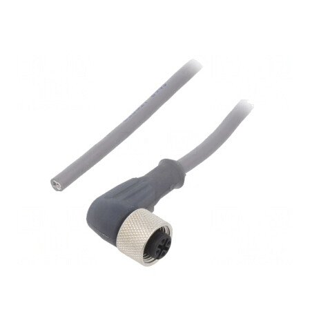Cablu conectare M12 4 PIN unghi 10m 250VAC 2.5A | Electronic-mag.ro | Componente Electronice