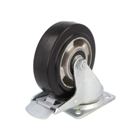 Roată de transport 125mm 200kg | Electronic-mag.ro | Componente Electronice