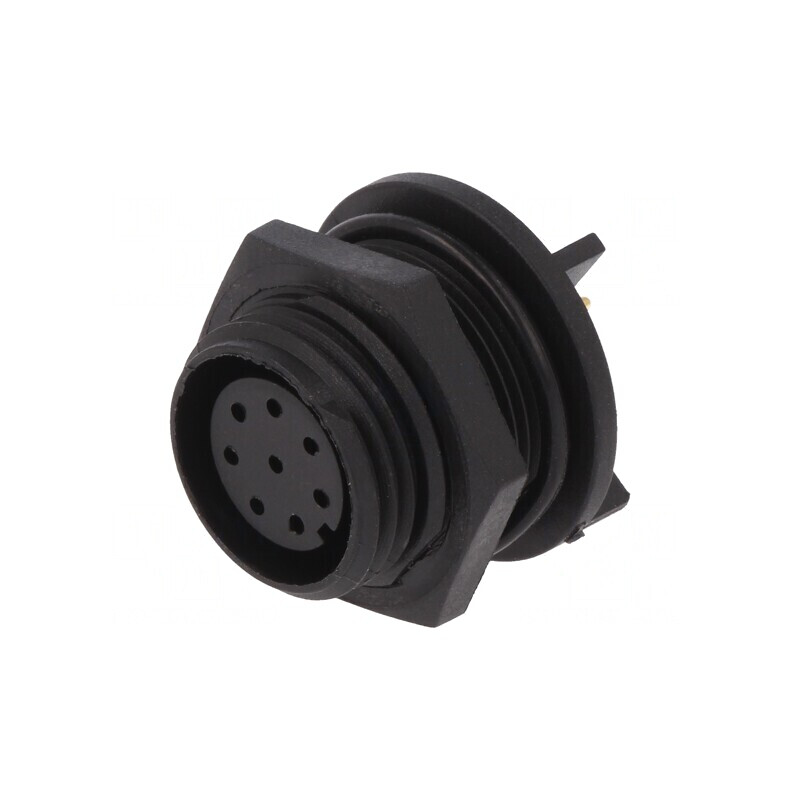 Conector Circular Soclu Mamă 8 PIN IP68 125V | Electronic-mag.ro | Componente Electronice