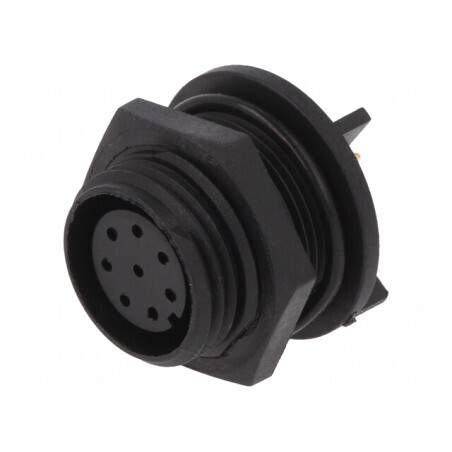 Conector Circular Soclu Mamă 8 PIN IP68 125V | Electronic-mag.ro | Componente Electronice
