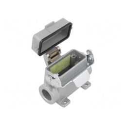 Carcasă pentru conectori HDC C146 dimensiune A10 cu clichet | Electronic-mag.ro | Componente Electronice