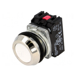 Comutator apăsare 30mm 1NC 1NO NEF30-KBXY | Electronic-mag.ro | Componente Electronice
