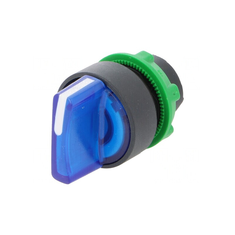 Comutator Rotativ 22mm LED Albastru IP66 | Electronic-mag.ro | Componente Electronice