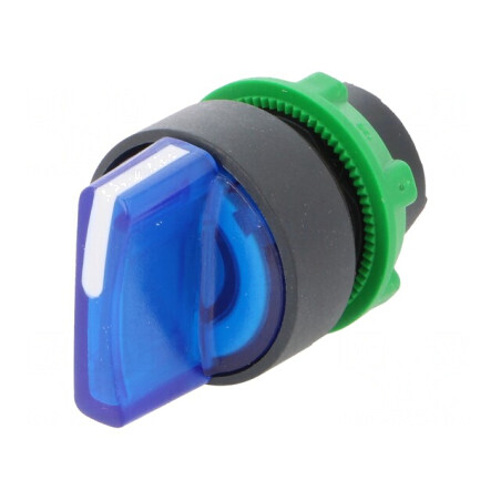 Comutator Rotativ 22mm LED Albastru IP66 | Electronic-mag.ro | Componente Electronice