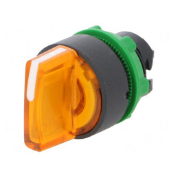 Comutator Rotativ 22mm cu LED Portocaliu IP66