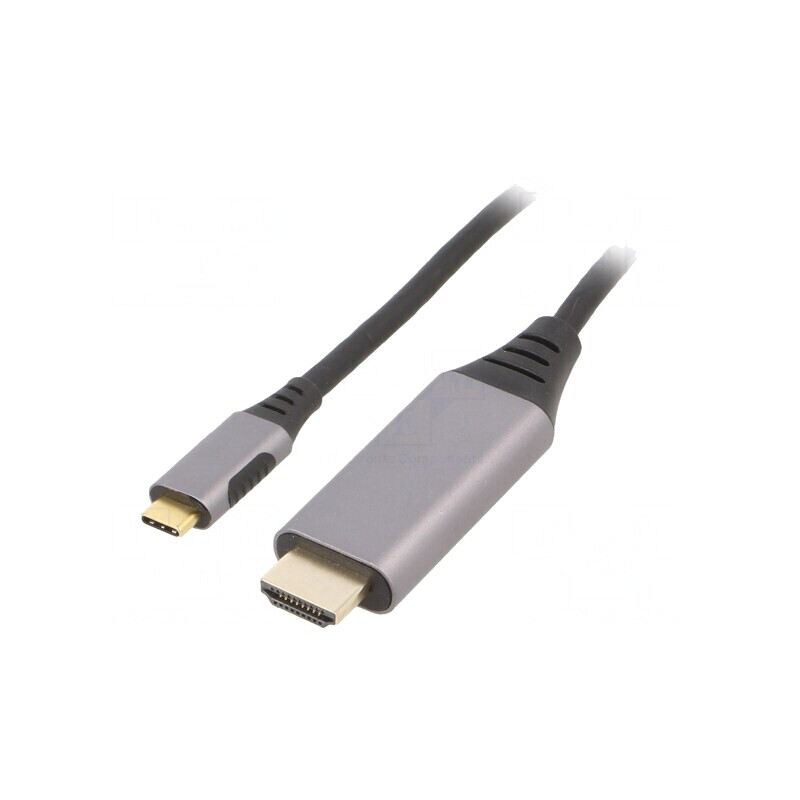 Adaptor USB 3.0 HDMI USB-C 1,8m Negru/Gri | Electronic-mag.ro | Componente Electronice Adaptor USB 3.0 HDMI USB-C 1,8m Negru/Gri | Electronic-mag.ro | Componente Electronice