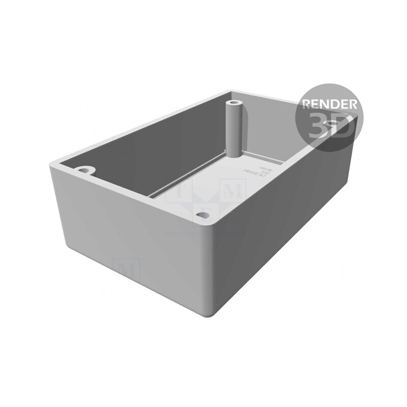 Carcasă Ecranare ABS/Oțel Inoxidabil 66x104x45mm | Electronic-mag.ro | Componente Electronice