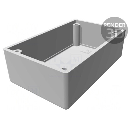 Carcasă Ecranare ABS/Oțel Inoxidabil 66x104x45mm | Electronic-mag.ro | Componente Electronice