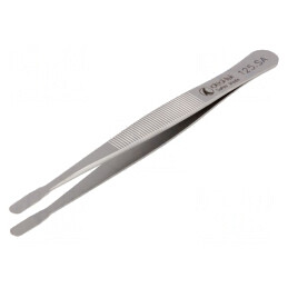 Pensetă Dreaptă 120mm Vârf Plat 125.SA | Electronic-mag.ro | Componente Electronice