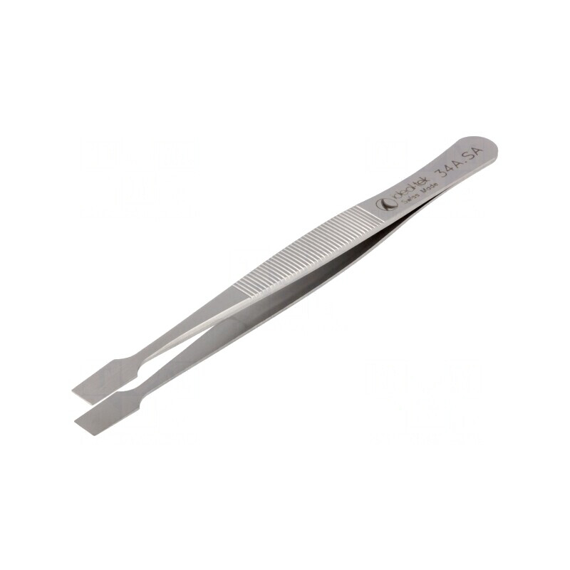 Pensetă Dreaptă 120mm Vârf Plat 34A.SA | Electronic-mag.ro | Componente Electronice