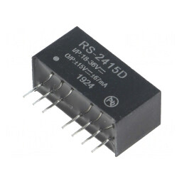 Convertor DC/DC 2W 18-36V la 15V/-15V SIP8 | Electronic-mag.ro | Componente Electronice