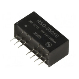 Convertor DC/DC 1W 4.5-9V la 5V 200mA SIP8 | Electronic-mag.ro | Componente Electronice
