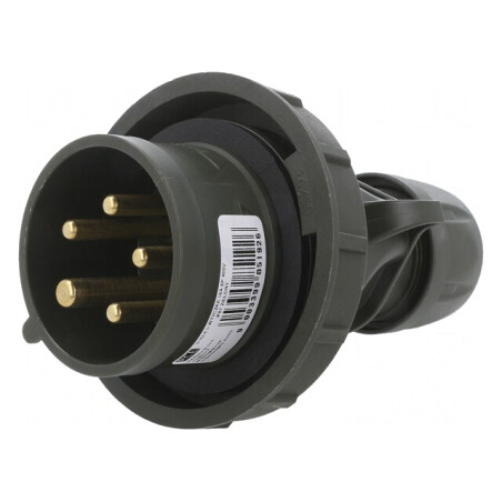 Conector Alimentare AC Trifazat Mufă Tată 16A 400VAC IP67 | Electronic-mag.ro | Componente Electronice