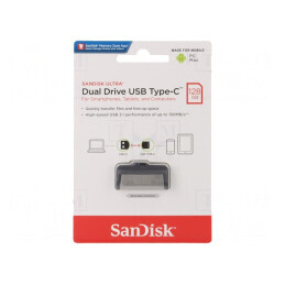 Pendrive OTG USB 3.1 128GB Dual USB-A USB-C | Electronic-mag.ro | Componente Electronice