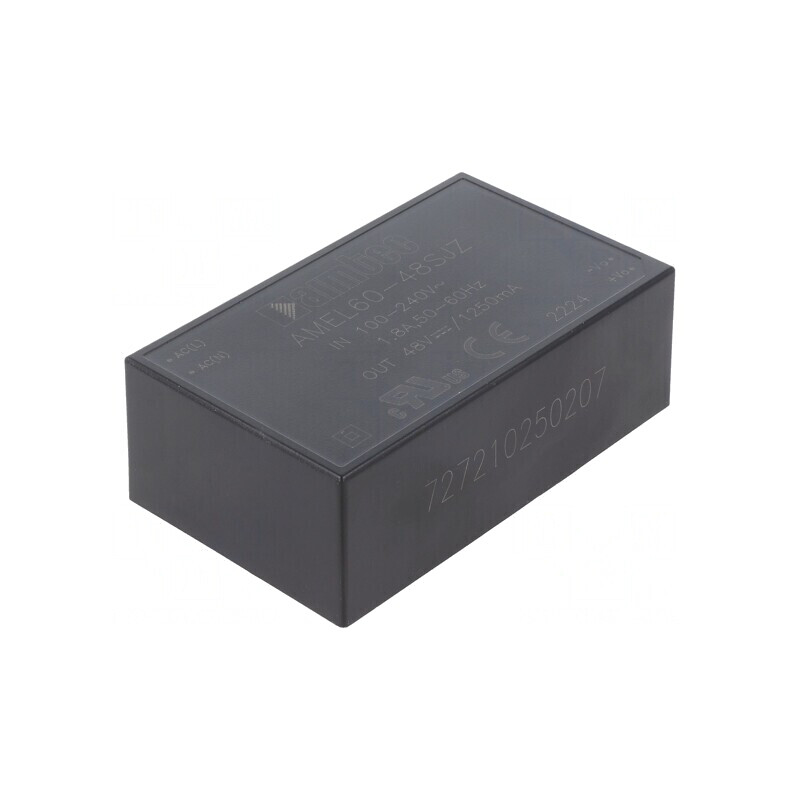 Convertor AC/DC 60W 48VDC AMEL60-48SJZ | Electronic-mag.ro | Componente Electronice