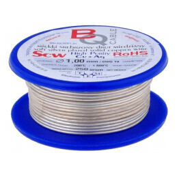Sârmă de cupru argintată 1mm 100g | Electronic-mag.ro | Componente Electronice