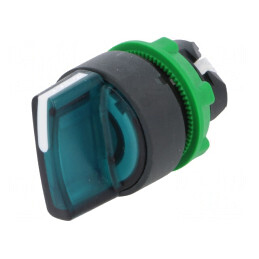 Comutator Rotativ 22mm cu LED Verde IP66 | Electronic-mag.ro | Componente Electronice