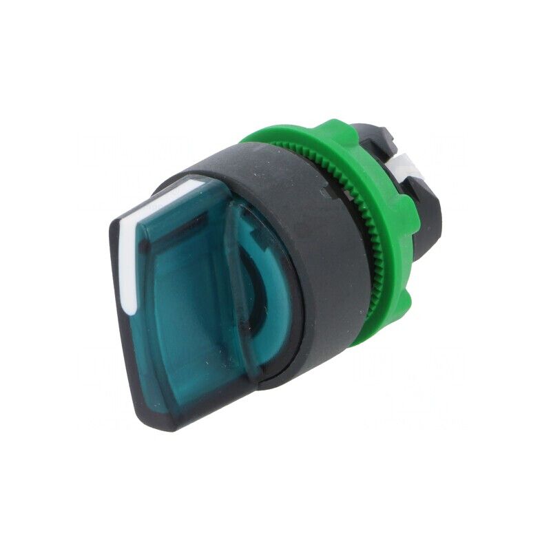 Comutator Rotativ 22mm cu LED Verde IP66 | Electronic-mag.ro | Componente Electronice