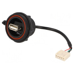 Soclu USB A USB Buccaneer IP68 4 PIN Lungime 0.132m | Electronic-mag.ro | Componente Electronice